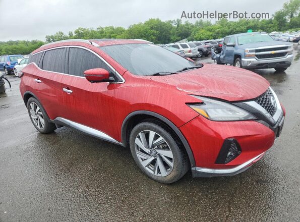 5N1AZ2MS6KN108867 2019 NISSAN MURANO Maroon Передня права чверть