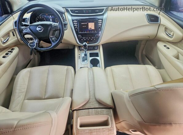 5N1AZ2MS6KN108867 2019 NISSAN MURANO Maroon Вид панелі приладів