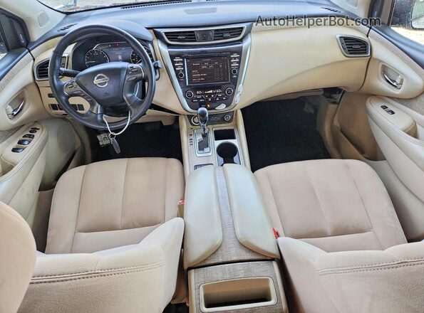 5N1AZ2MS7KN132448 2019 NISSAN MURANO White Առջևի վահանակի տեսք