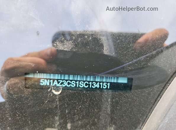 5N1AZ3CS1SC134151 2025 NISSAN MURANO Blue VIN კოდის სტიკერის ხედი