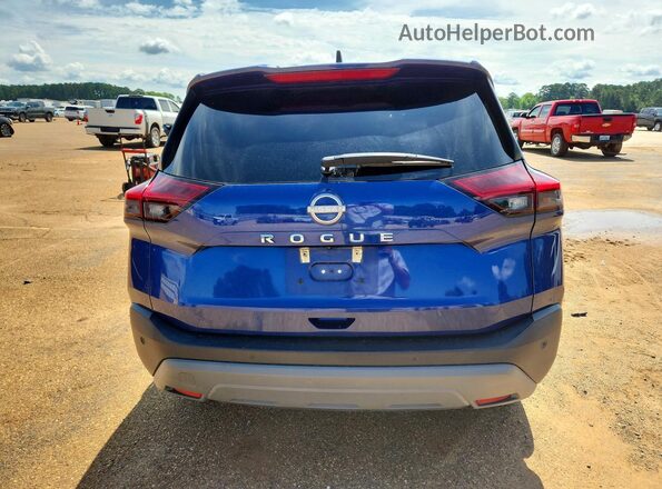 5N1BT3AA2PC802403 2023 NISSAN ROGUE Blue Вид ззаду