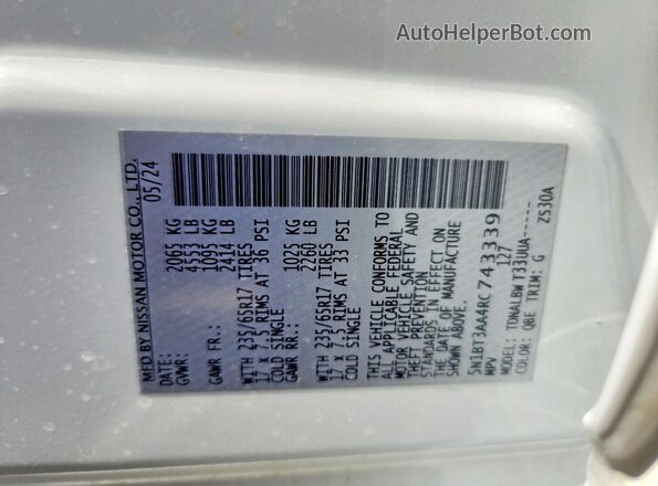 5N1BT3AA4RC743339 2024 NISSAN ROGUE White 