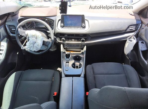 5N1BT3AA7PC772878 2023 NISSAN ROGUE Blue Dashboard view