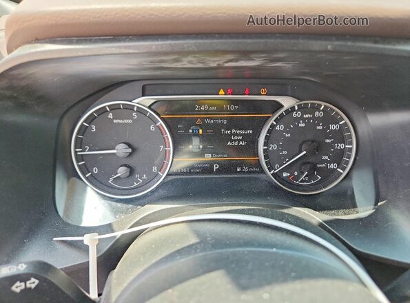 5N1BT3AAXPC873557 2023 NISSAN ROGUE White Вид щитка приладів