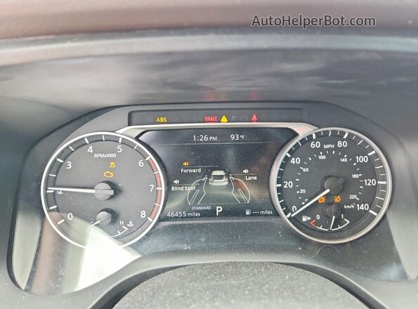 5N1BT3AAXPC906248 2023 NISSAN ROGUE White Вид щитка приладів