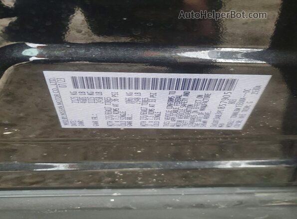 5N1BT3AB3PC857905 2023 NISSAN ROGUE Black VIN კოდის სტიკერის ხედი