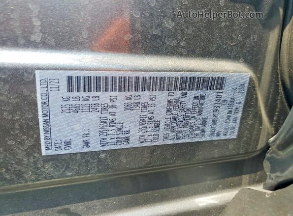 5N1BT3AB6PC931401 2023 NISSAN ROGUE Black Vista de la etiqueta del VIN