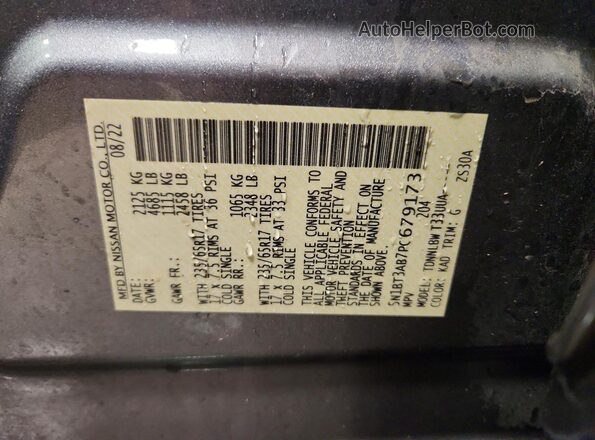 5N1BT3AB7PC679173 2023 NISSAN ROGUE Gray Vista interior de 360 grados