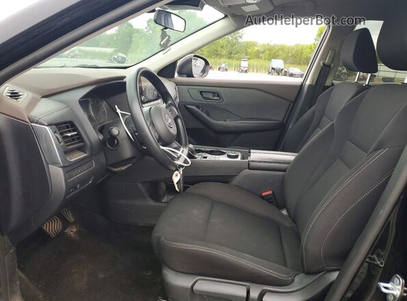 5N1BT3AB9PC786953 2023 NISSAN ROGUE Черный Вид салона спереди