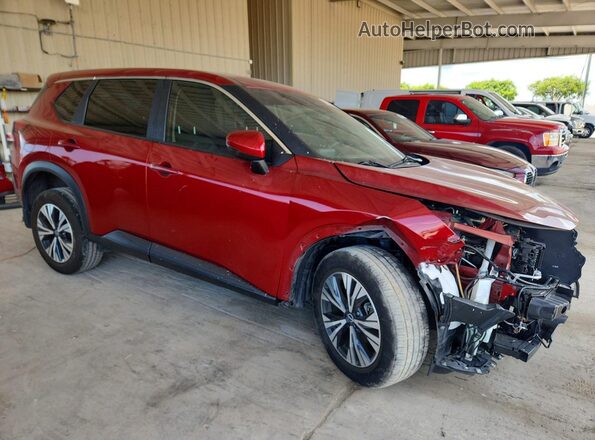 5N1BT3BA1PC735811 2023 NISSAN ROGUE Red Widok wnętrza z przodu
