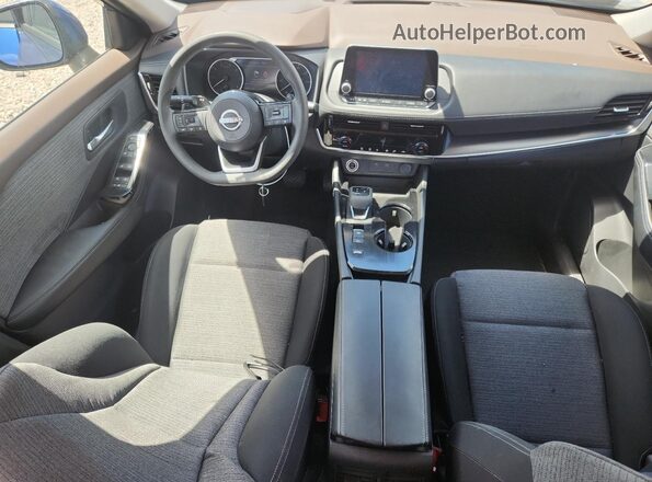 5N1BT3BA2PC682939 2023 NISSAN ROGUE Blue Dashboard view