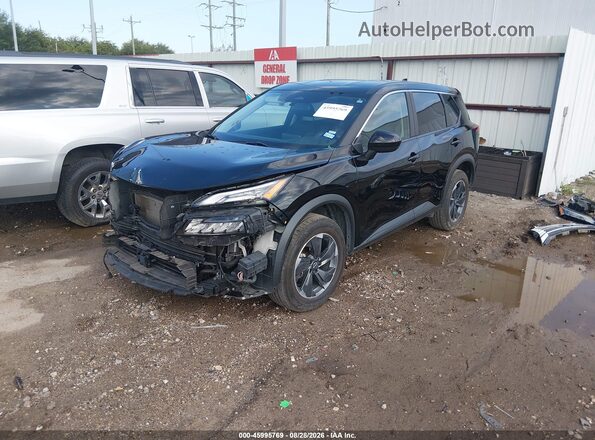 5N1BT3BA2RC691577 2024 NISSAN ROGUE Black წინა მარცხენა ხედი სამი მეოთხედიდან
