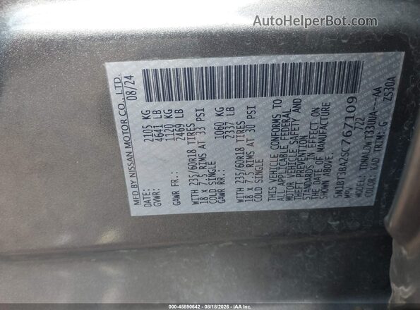 5N1BT3BA2SC767109 2025 NISSAN ROGUE Black Շարժիչի բաժամունքի տեսք