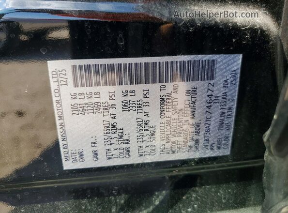 5N1BT3BA2TC746472 2026 NISSAN ROGUE Black 360 interior view