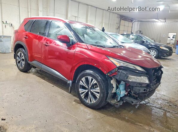 5N1BT3BA3PC802151 2023 NISSAN ROGUE Красный Передняя правая четверть