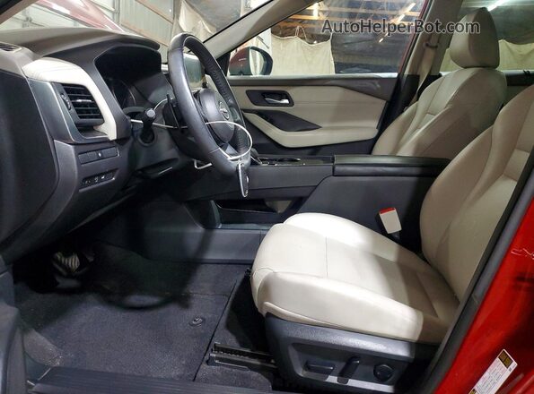 5N1BT3BA3PC802151 2023 NISSAN ROGUE Красный Вид салона спереди