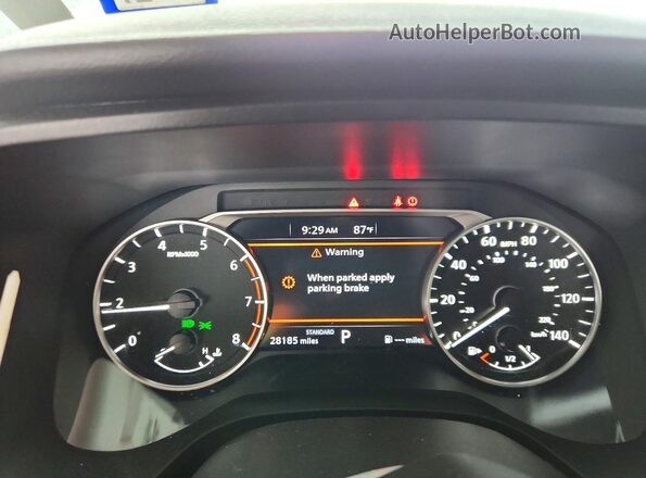 5N1BT3BA3SC674583 2025 NISSAN ROGUE White ხელსაწყოთა პანელის ხედი
