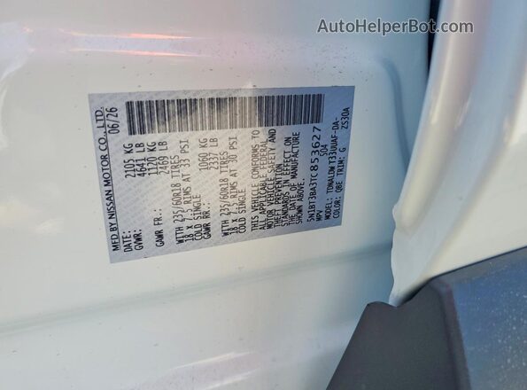 5N1BT3BA3TC853627 2026 NISSAN ROGUE White 360 interior view