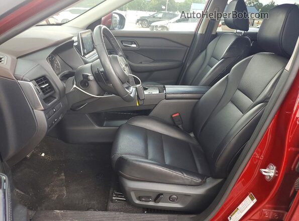5N1BT3BA4PC851701 2023 NISSAN ROGUE Red Widok wnętrza z przodu