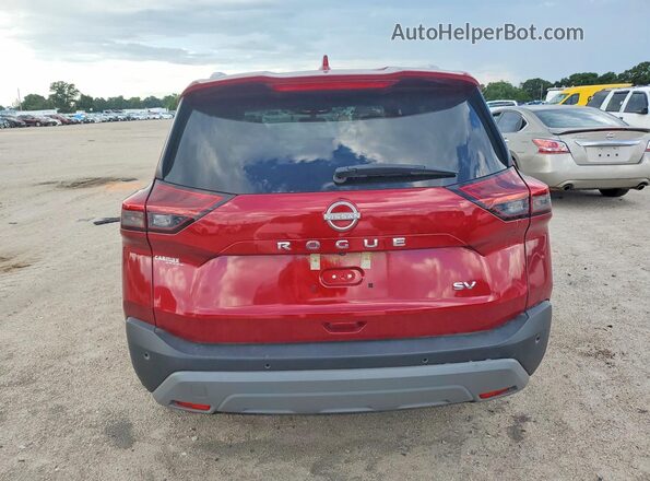 5N1BT3BA4PC851701 2023 NISSAN ROGUE Red Widok z tyłu