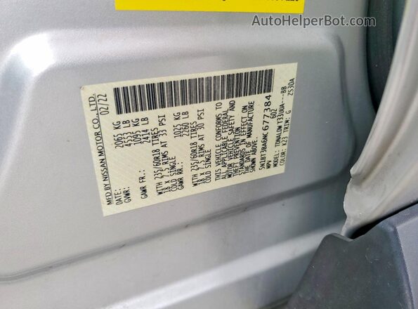 5N1BT3BA6NC677384 2022 NISSAN ROGUE Silver Панорамний вид салону 360°