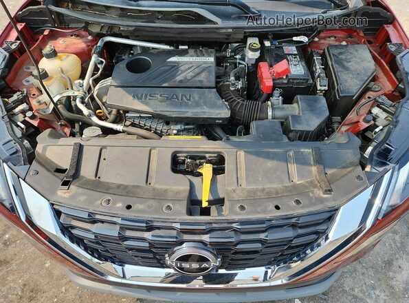 5N1BT3BA6PC943036 2023 NISSAN ROGUE Red ძრავის განყოფილების ხედი
