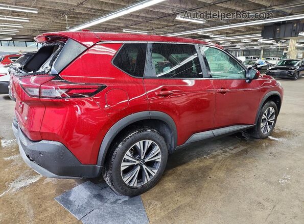 5N1BT3BA6PC944123 2023 NISSAN ROGUE Red Задня права чверть