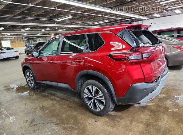 5N1BT3BA6PC944123 2023 NISSAN ROGUE Red Задня ліва чверть