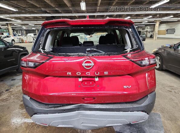 5N1BT3BA6PC944123 2023 NISSAN ROGUE Red Панорамний вид салону 360°