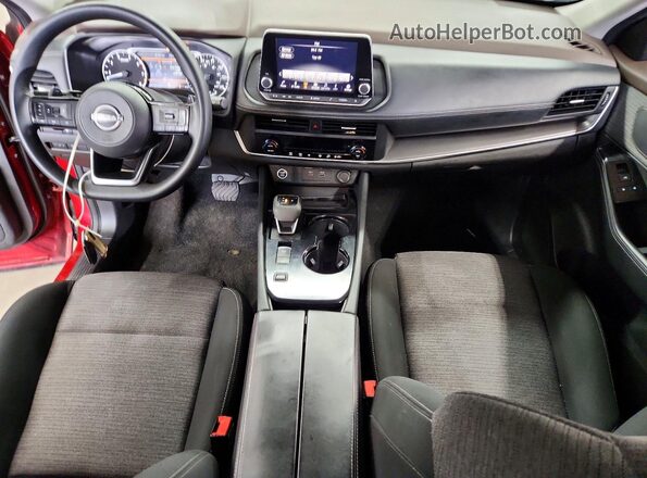 5N1BT3BA6PC944123 2023 NISSAN ROGUE Red Вид панелі приладів