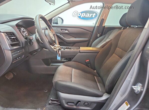 5N1BT3BA6RC699424 2024 NISSAN ROGUE Gray წინა სალონის ხედი