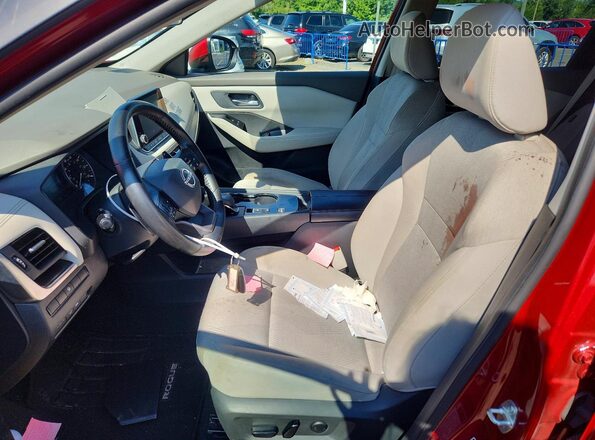 5N1BT3BA6SC767324 2025 NISSAN ROGUE Red Widok wnętrza z przodu