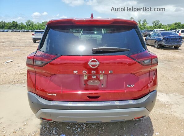 5N1BT3BA7PC767601 2023 NISSAN ROGUE Red Вид ззаду