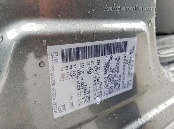 5N1BT3BA7PC892341 2023 NISSAN ROGUE Gray 360 interior view