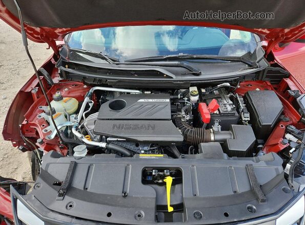 5N1BT3BA7SC846825 2025 NISSAN ROGUE Red Widok komory silnika