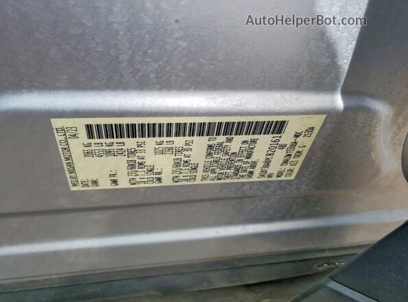 5N1BT3BA8PC820161 2023 NISSAN ROGUE Silver VIN կոդի պիտակի տեսք