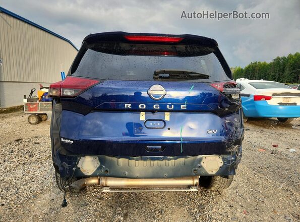 5N1BT3BA8RC750986 2024 NISSAN ROGUE Blue Հետևի տեսք