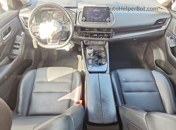 5N1BT3BA8SC672764 2025 NISSAN ROGUE Red Dashboard view