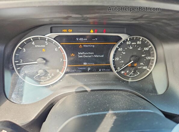 5N1BT3BA8SC672764 2025 NISSAN ROGUE Red Instrument cluster view