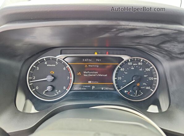 5N1BT3BA8SC818208 2025 NISSAN ROGUE Black Вид щитка приладів