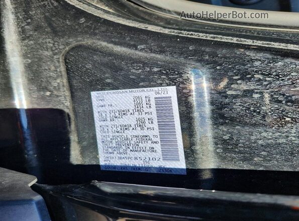 5N1BT3BA9PC852102 2023 NISSAN ROGUE Black Widok wnętrza 360 stopni