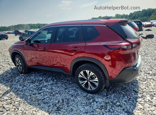 5N1BT3BAXPC870351 2023 NISSAN ROGUE Maroon Trasero izquierdo