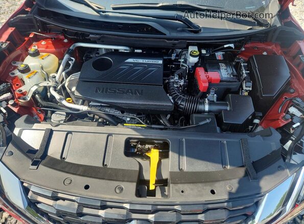 5N1BT3BAXPC870351 2023 NISSAN ROGUE Maroon Vista del compartimento del motor
