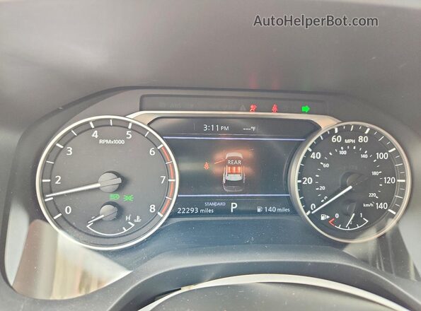 5N1BT3BAXSC819568 2025 NISSAN ROGUE Black ხელსაწყოთა პანელის ხედი