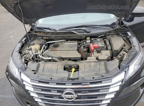 5N1BT3BB0SC785830 2025 NISSAN ROGUE Black Вид задньої частини салону