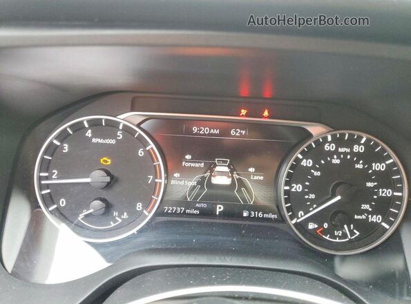 5N1BT3BB0SC785830 2025 NISSAN ROGUE Black Вид щитка приладів