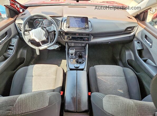 5N1BT3BB3PC853769 2023 NISSAN ROGUE Red Dashboard view