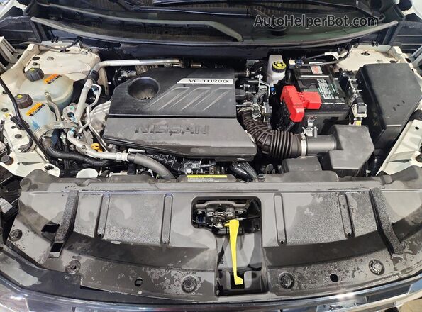 5N1BT3BB3SC766513 2025 NISSAN ROGUE White Vista del compartimento del motor
