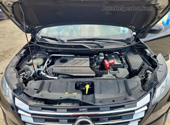5N1BT3BB3SC841713 2025 NISSAN ROGUE Black ძრავის განყოფილების ხედი