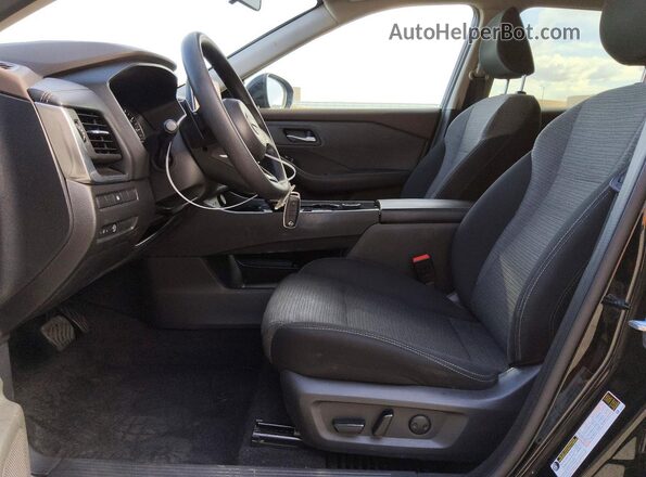 5N1BT3BB5PC827643 2023 NISSAN ROGUE Black Widok wnętrza z przodu